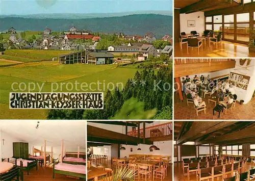 AK / Ansichtskarte Schwarzenbach_Wald Jugendtagungsstaette Christian Keysser Haus Panorama Schwarzenbach Wald