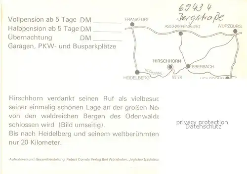 AK / Ansichtskarte Hirschhorn_Neckar Fliegeraufnahme Hirschhorn Neckar