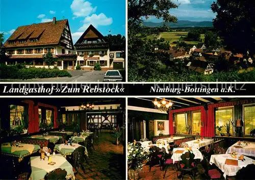 AK / Ansichtskarte Bottingen Landgasthof Zum Rebstock Restaurant Landschaftspanorama Kaiserstuhl Bottingen