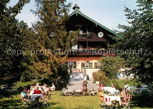 AK / Ansichtskarte Bad_Woerishofen Villa am Zollhaus Cafe Restaurant Garten Bad_Woerishofen