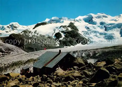 AK / Ansichtskarte Bovalhuette mit Piz Palue und Bellavista Bovalhuette