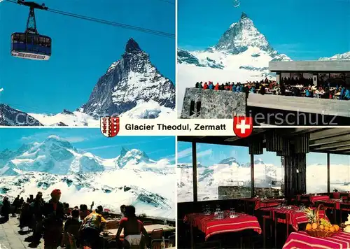AK / Ansichtskarte Zermatt_VS Trockener Steg bei Zermatt Restaurant Glacier Theodul  Zermatt_VS