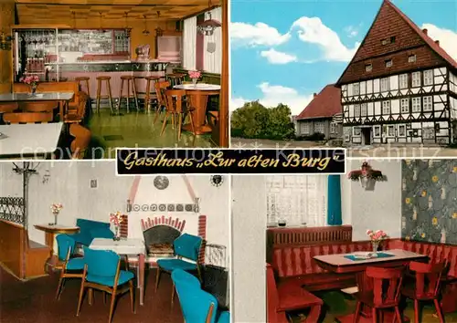 AK / Ansichtskarte Windhausen_Harz Gasthaus Zur alten Burg Windhausen Harz