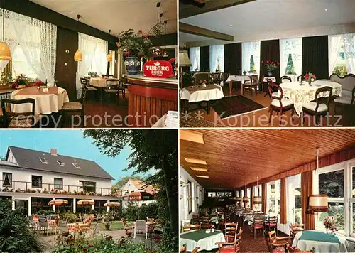 AK / Ansichtskarte Deichhausen_Buesum Hotel Cafe Dohrns Rosenhof Deichhausen Buesum