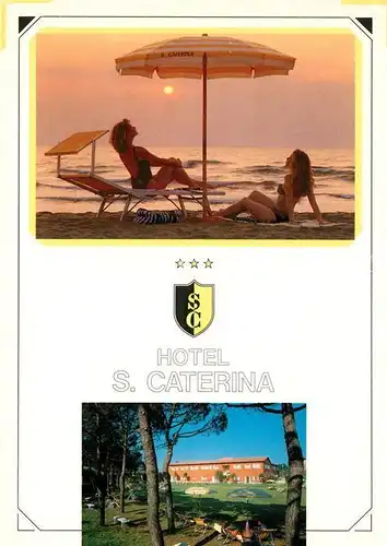 AK / Ansichtskarte San_Vincenzo_Toscana Hotel S Caterina Strandmotiv San_Vincenzo_Toscana