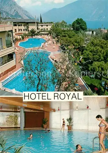 AK / Ansichtskarte Limone_sul_Garda Hotel Royal Frei und Hallenbad Limone_sul_Garda