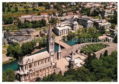 AK / Ansichtskarte Lourdes_Hautes_Pyrenees Sanctuaire vue aerienne Lourdes_Hautes_Pyrenees