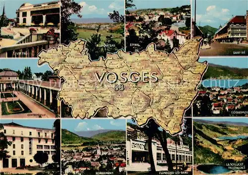 AK / Ansichtskarte Vosges_Vogesen_Region Remiremont Ballon dAlsace Contrexeville Ventron Gerardmer Bussang Plombieres Epinal St Die Vittel Vosges_Vogesen_Region