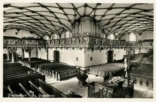 AK / Ansichtskarte Freudenstadt Evangelische Stadtkirche Innenansicht Freudenstadt