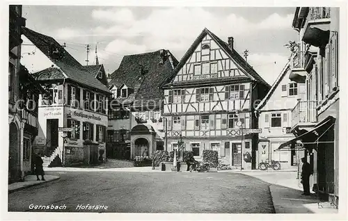 AK / Ansichtskarte Gernsbach Hofstaette Gasthaus Altstadt Fachwerkhaus Gernsbach