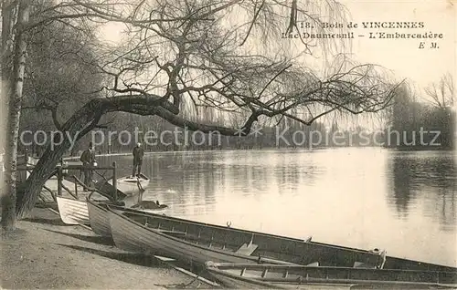 AK / Ansichtskarte Bois_de_Vincennes Lac Daumesnil Embarcadere Bois_de_Vincennes