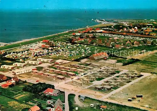 AK / Ansichtskarte Norddeich_Dithmarschen Fliegeraufnahme Ferienhaeuser Zeltplatz Norddeich Dithmarschen