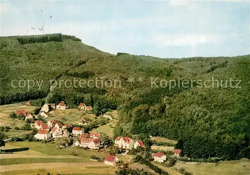 AK / Ansichtskarte Glashuette_Schieder Fliegeraufnahme Kurhotel Zur Herlingsburg Glashuette_Schieder