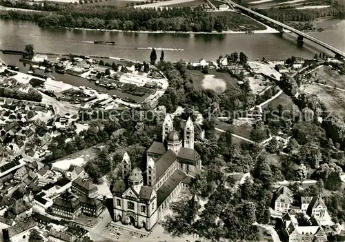 AK / Ansichtskarte Speyer_Rhein Fliegeraufnahme Speyer Rhein