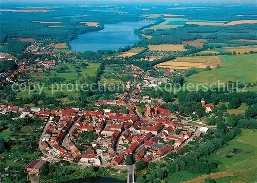 AK / Ansichtskarte Lenzen_Elbe Fliegeraufnahme Lenzen Elbe