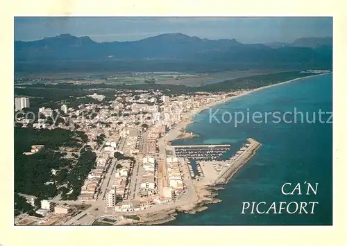 AK / Ansichtskarte Can_Picafort_Mallorca Fliegeraufnahme Can_Picafort_Mallorca