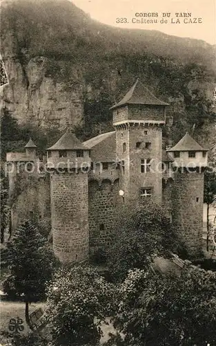 AK / Ansichtskarte Sainte Enimie Chateau de La Caze Schloss Sainte Enimie