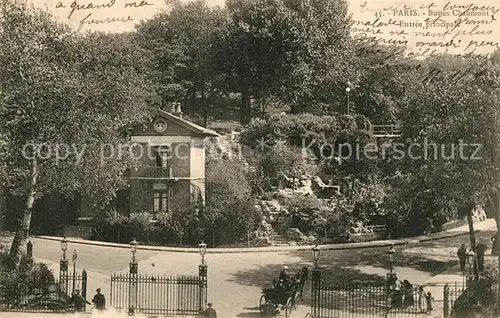 AK / Ansichtskarte Paris Buttes Chaumont Entree principale Paris