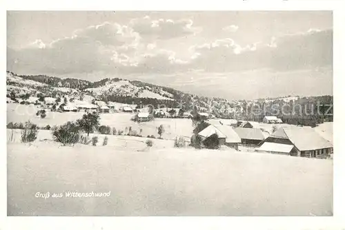 AK / Ansichtskarte Wittenschwand Winterpanorama Schwarzwald Wittenschwand