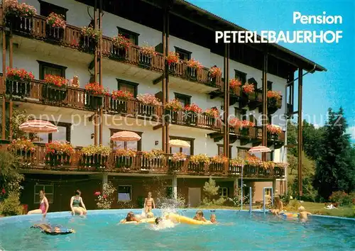 AK / Ansichtskarte Winkl_Rothenthurn Urlaub auf dem Bauernhof Pension Peterlebauerhof Swimming Pool 