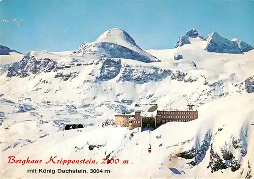 AK / Ansichtskarte Ramsau_Dachstein_Steiermark Berghaus Krippenstein mit Koenig Dachstein Ramsau_Dachstein