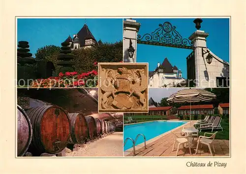 AK / Ansichtskarte Belleville sur Saone Chateau de Pizay Hotellerie Restauration St Jean d Ardieres Piscine Cafe a vin Belleville sur Saone