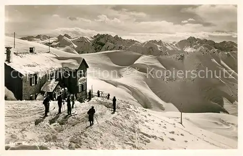 AK / Ansichtskarte Edmund_Probst_Haus Maedelegabel Winterlandschaft Edmund_Probst_Haus