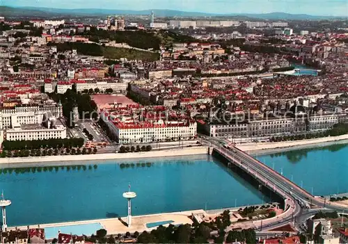 AK / Ansichtskarte Lyon_France Fliegeraufnahme Pont Luillatiere Rhone Lyon France