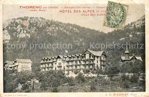 AK / Ansichtskarte Thorenc_Andon Hotel des Alpes Thorenc Andon