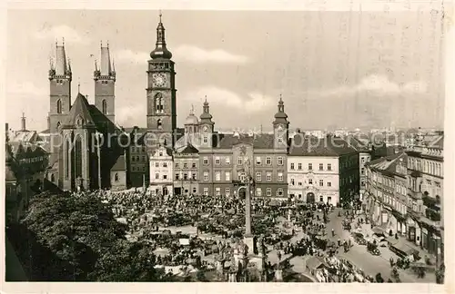 AK / Ansichtskarte Hradec_Kralove Velke namesti o trhu Hradec Kralove