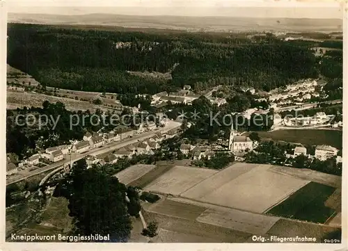 AK / Ansichtskarte Berggiesshuebel Kneippkurort Original Fliegeraufnahme Berggiesshuebel