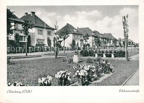 AK / Ansichtskarte Oldenburg_Niedersachsen Schleusenstrasse Oldenburg Niedersachsen