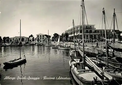 AK / Ansichtskarte Riccione Albergo Savioli Spiaggia Riccione