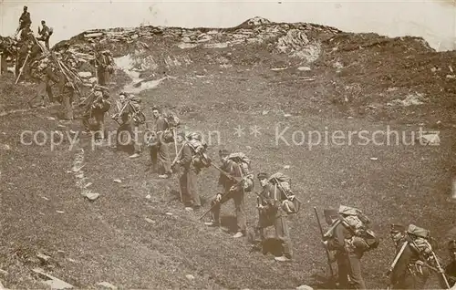 AK / Ansichtskarte Gebirgsjaeger Marschroute 