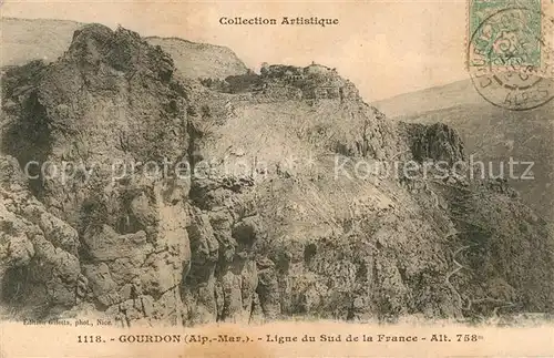 AK / Ansichtskarte Gourdon_Alpes Maritimes Panorama Gourdon Alpes Maritimes