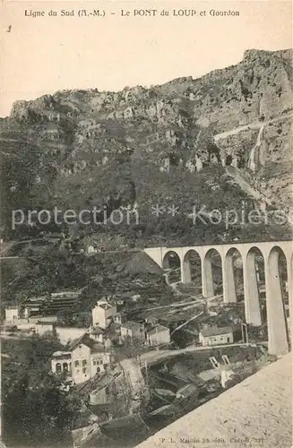 AK / Ansichtskarte Gorges_Loup_Alpes Maritimes Pont du Loup Viaduc Gorges_Loup