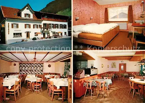 AK / Ansichtskarte Tinizong Hotel Sternen Gastraeume Gaestezimmer Tinizong