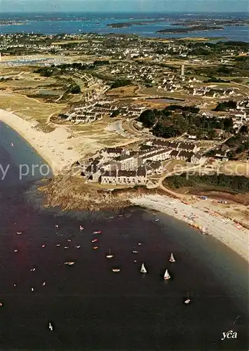 AK / Ansichtskarte Arzon La plage de Kerjouanno Vue aerienne Arzon