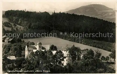 AK / Ansichtskarte Lauenstein_Erzgebirge Schloss Panorama Lauenstein_Erzgebirge