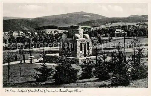 AK / Ansichtskarte Auersberg_Wildenthal Ehrenmal Auersberg Wildenthal