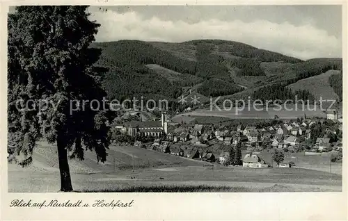 AK / Ansichtskarte Neustadt_Schwarzwald Hochfirst Panorama Neustadt_Schwarzwald