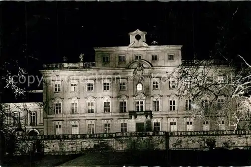 AK / Ansichtskarte Ludwigsburg_Wuerttemberg Schloss Nachtaufnahme Ludwigsburg Wuerttemberg