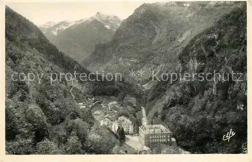 AK / Ansichtskarte Les_Eaux Chaudes Vue generale et les Pyrenees Les_Eaux Chaudes