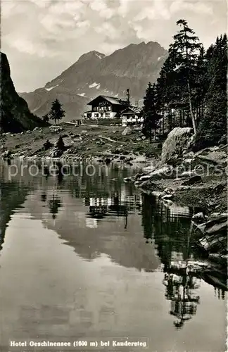 AK / Ansichtskarte Kandersteg_BE Hotel Oeschinensee Bergsee Berner Alpen Kandersteg_BE