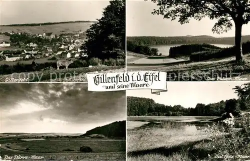 AK / Ansichtskarte Gillenfeld_Eifel Panorama Pulver Maar Duerre Maar Holz Maar Gillenfeld_Eifel