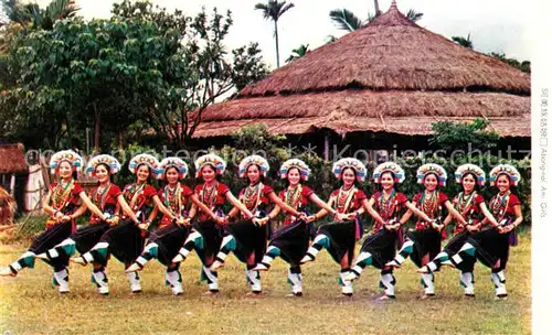 AK / Ansichtskarte Taiwan Ami Cultural Village Volkstanz Brauchtum Taiwan