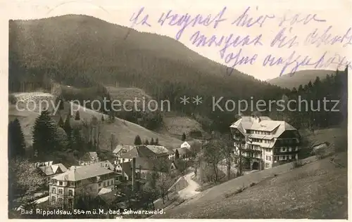 AK / Ansichtskarte Bad_Rippoldsau_Schwarzwald Panorama Bad_Rippoldsau