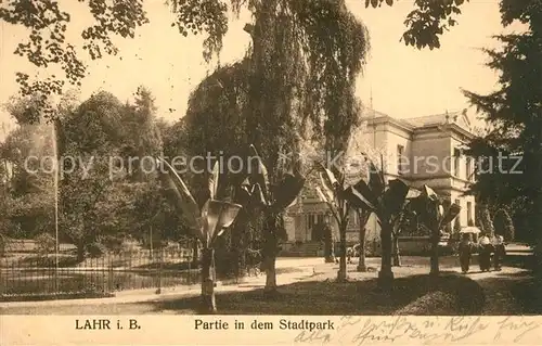 AK / Ansichtskarte Lahr_Baden Stadtpark Lahr_Baden