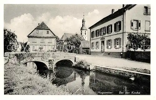 AK / Ansichtskarte Hugsweier Panorama Kirche Hugsweier