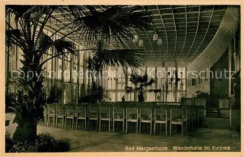 AK / Ansichtskarte Mergentheim_Bad Wandelhalle Kurpark Mergentheim_Bad